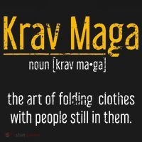 Art Of Folding Clothes With People Still In Them Krav Maga Kids T-Shirt thumb 4