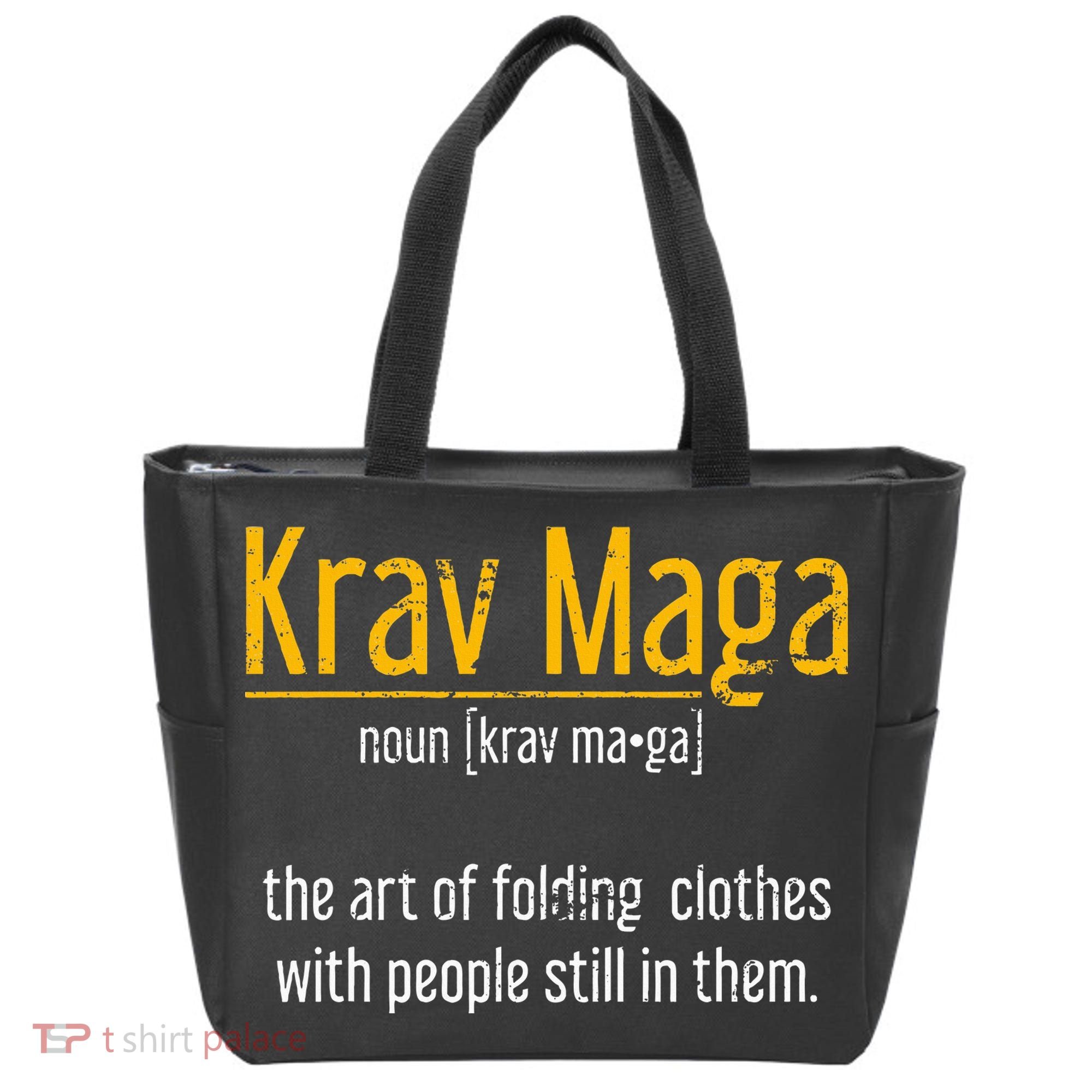 Art Of Folding Clothes With People Still In Them Krav Maga Tote Bag