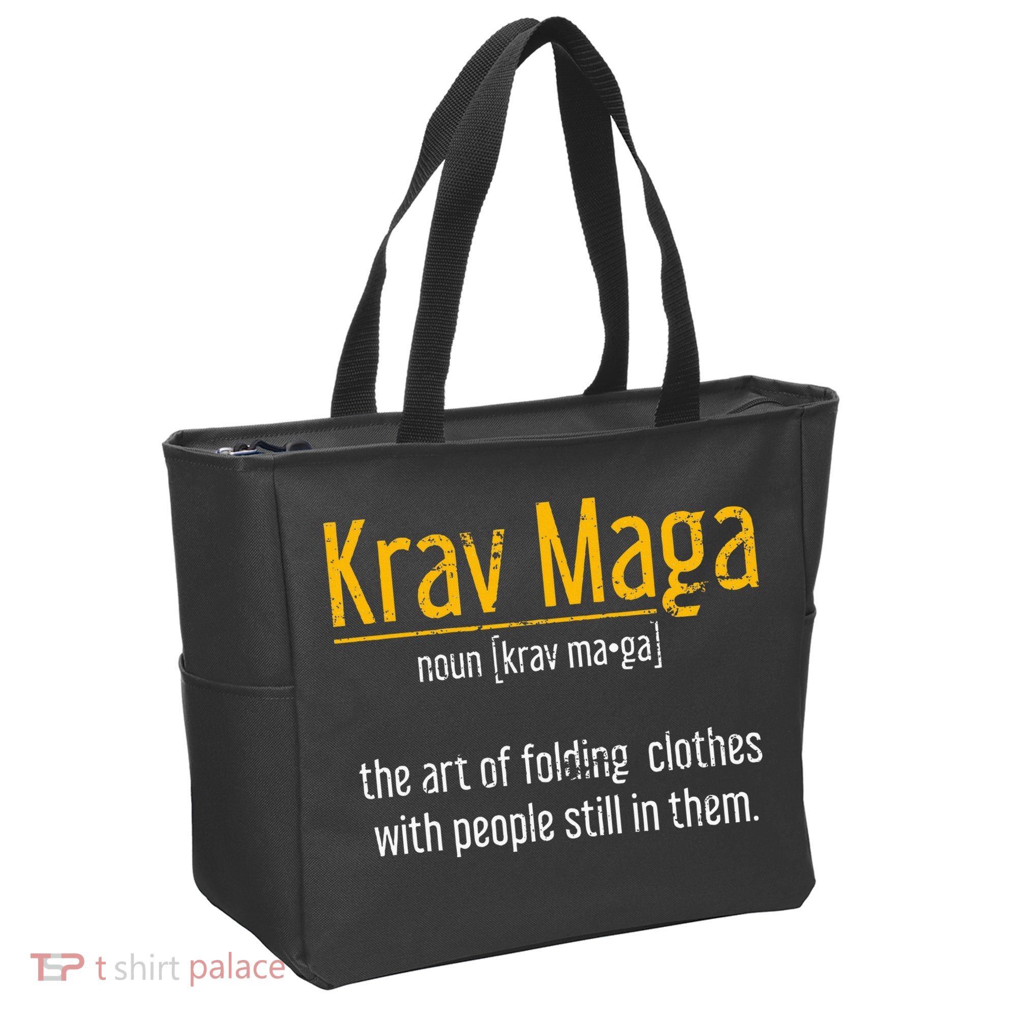 Art Of Folding Clothes With People Still In Them Krav Maga Tote Bag