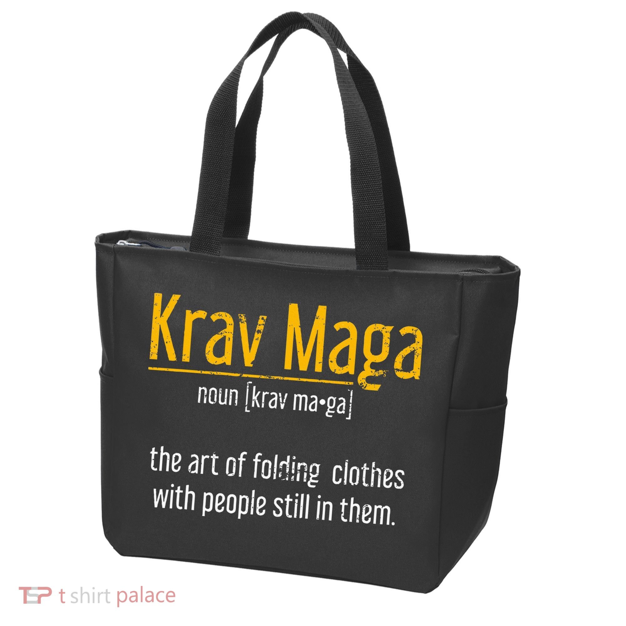 Art Of Folding Clothes With People Still In Them Krav Maga Tote Bag