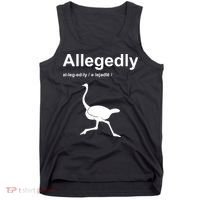 Allegedly Ostrich Funny Tank Top thumb 0