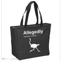 Allegedly Ostrich Funny Tote Bag thumb 2
