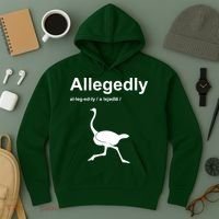Allegedly Ostrich Funny Hoodie thumb 3