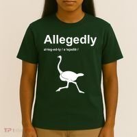 Allegedly Ostrich Funny T-Shirt thumb 4