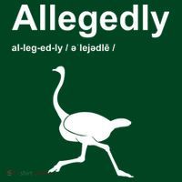 Allegedly Ostrich Funny Visor thumb 3