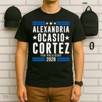 Alexandria Ocasio-Cortez For President 2028 Alexandria Ocasio Cortez 2028 AOC 28 T-Shirt thumb 6