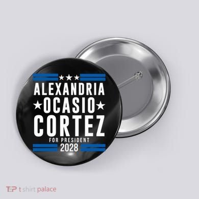 Alexandria Ocasio-Cortez For President 2028 Alexandria Ocasio Cortez 2028 AOC 28 Button