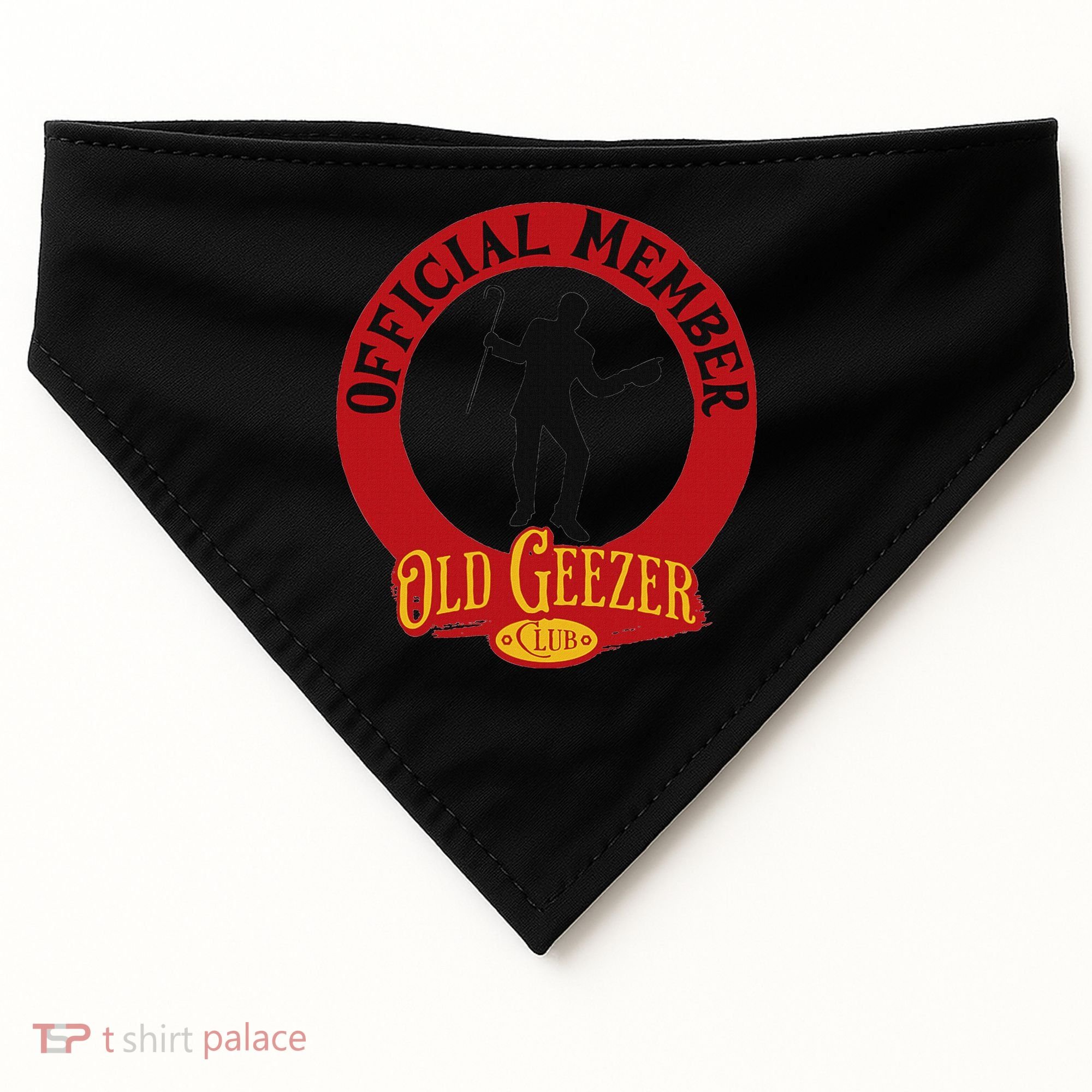 An Old Geezer Old Man Member USA-Made Doggie Bandana