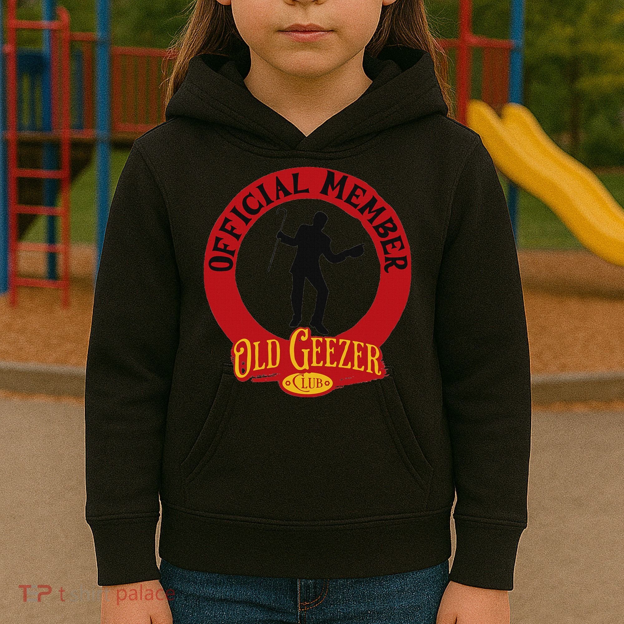 An Old Geezer Old Man Member Kids Hoodie