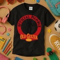 An Old Geezer Old Man Member Kids T-Shirt thumb 3