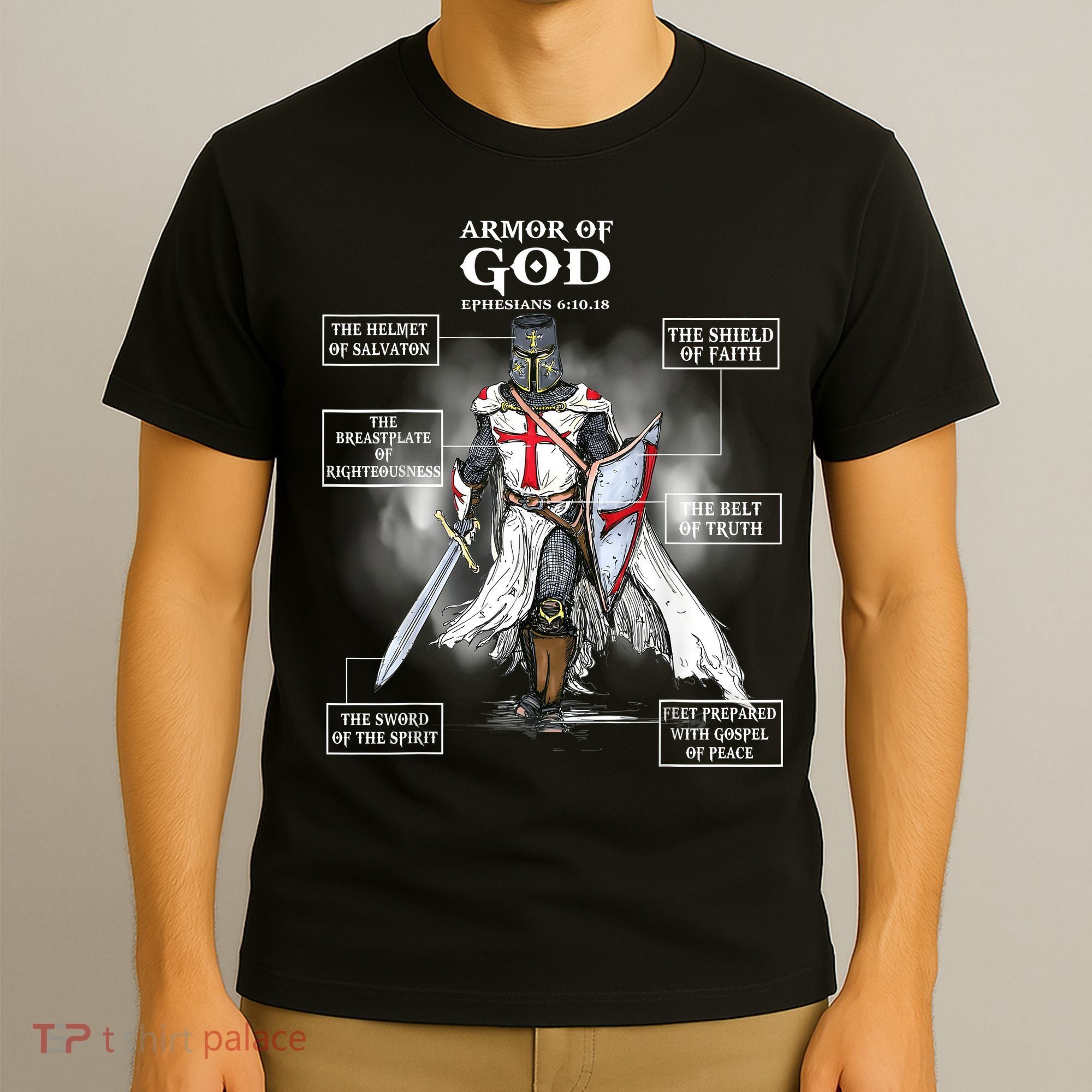 Armor Of God Bible Verse Great Gift For Religious Christian T-Shirt