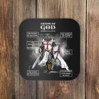 Armor Of God Bible Verse Great Gift For Religious Christian Coaster thumb 0