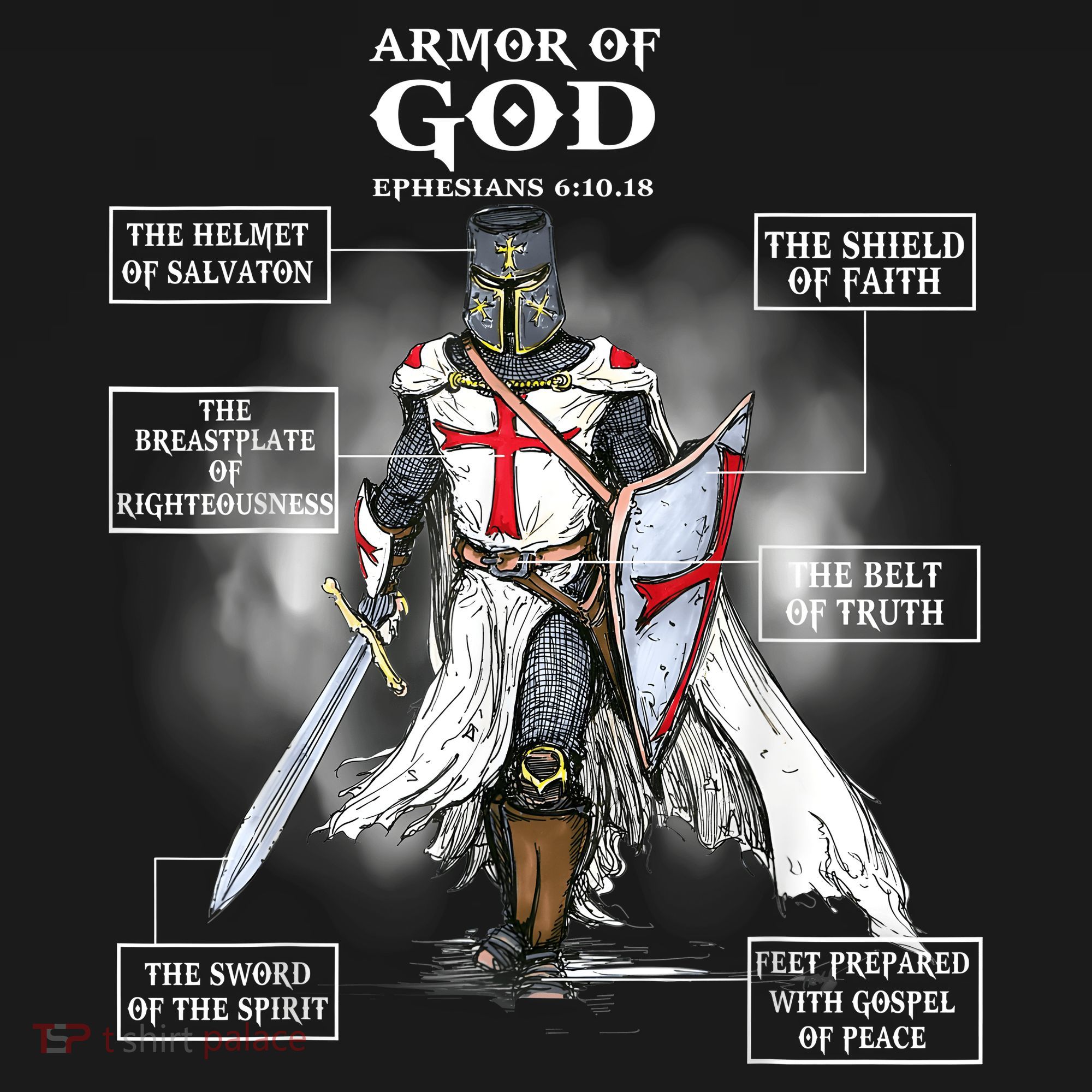 Armor Of God Bible Verse Great Gift For Religious Christian Women's Tank Top