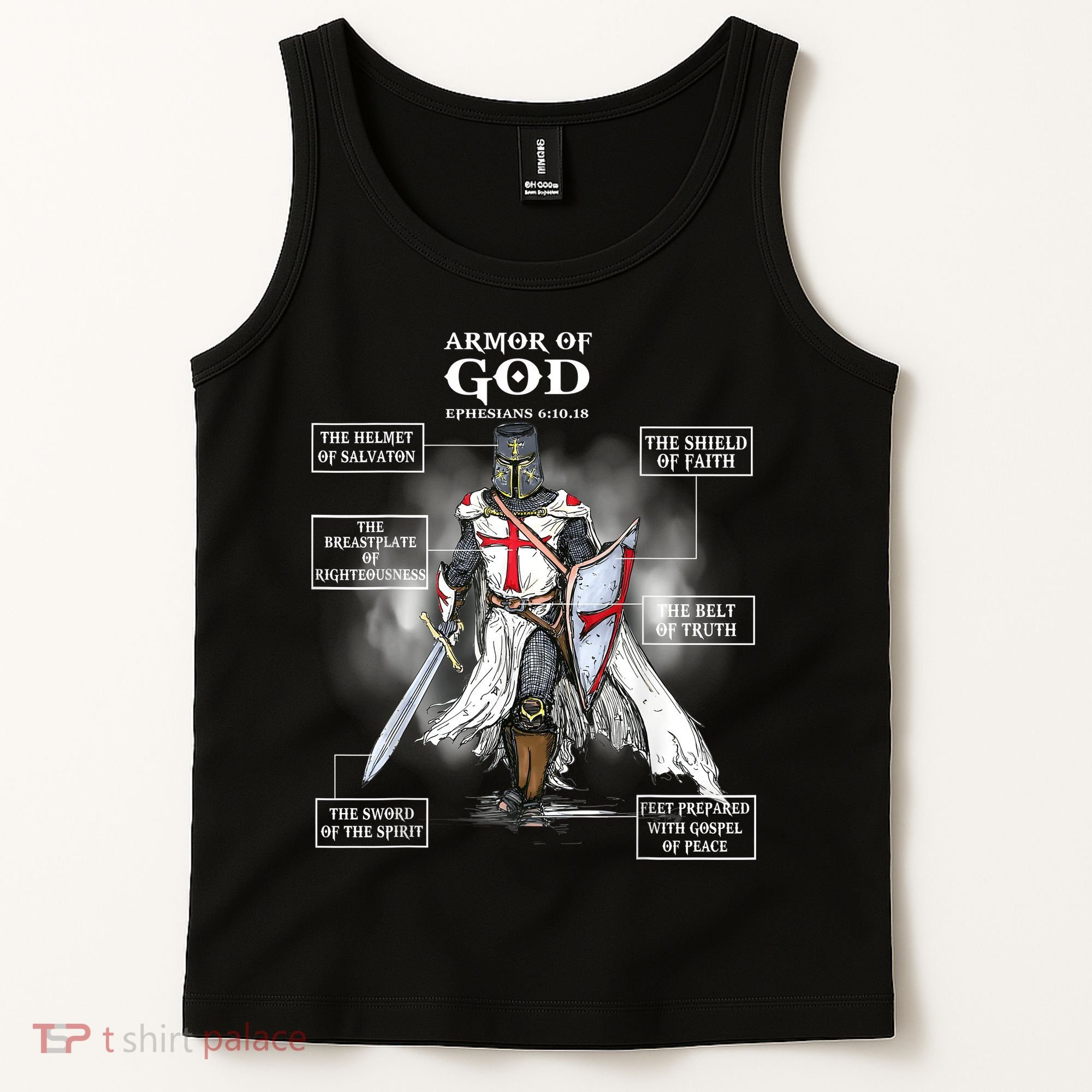 Armor Of God Bible Verse Great Gift For Religious Christian Tank Top