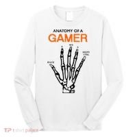Anatomy Of Gamer Funny Gaming Long Sleeve Shirt thumb 0