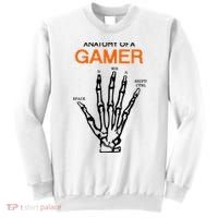 Anatomy Of Gamer Funny Gaming Sweatshirt thumb 0