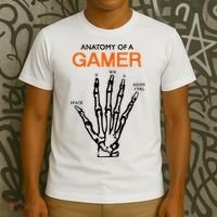Anatomy Of Gamer Funny Gaming T-Shirt thumb 3