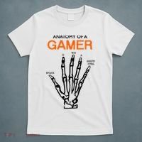 Anatomy Of Gamer Funny Gaming T-Shirt thumb 5