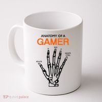 Anatomy Of Gamer Funny Gaming Coffee Mug thumb 0