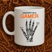 Anatomy Of Gamer Funny Gaming Coffee Mug thumb 2