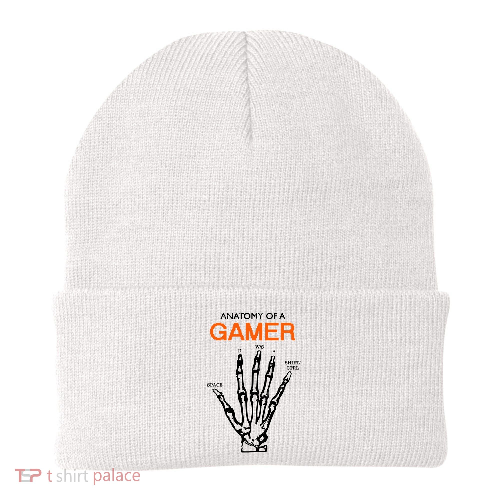Anatomy Of Gamer Funny Gaming Beanie