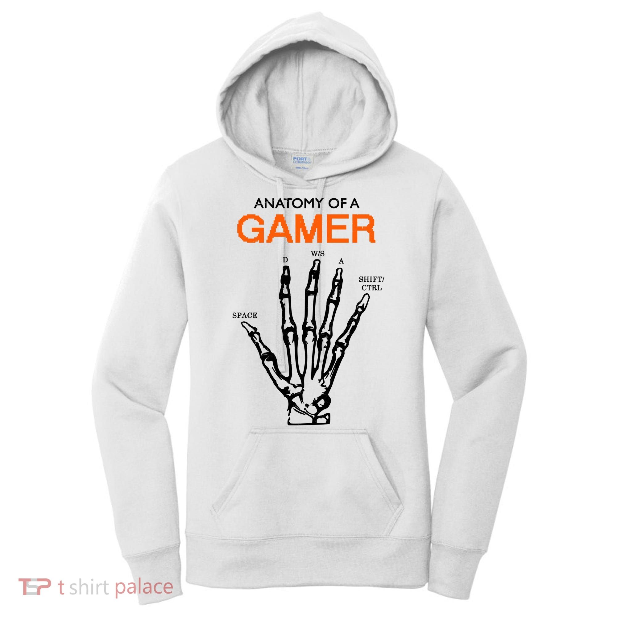 Anatomy Of Gamer Funny Gaming Women's Hoodie