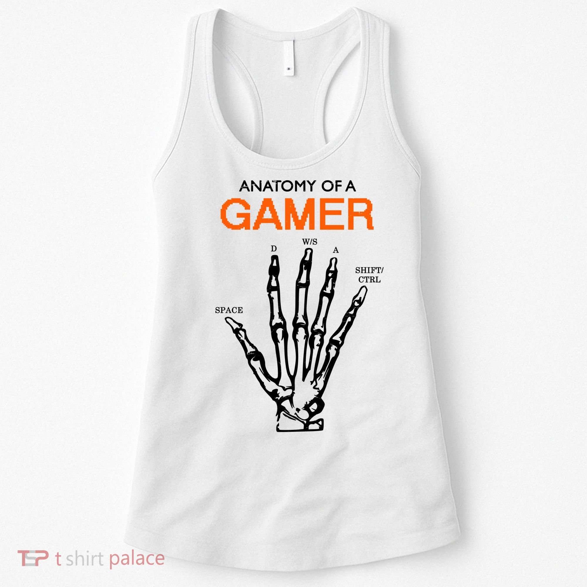 Anatomy Of Gamer Funny Gaming Women's Tank Top