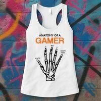 Anatomy Of Gamer Funny Gaming Women's Tank Top thumb 3