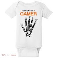 Anatomy Of Gamer Funny Gaming Baby Bodysuit thumb 0