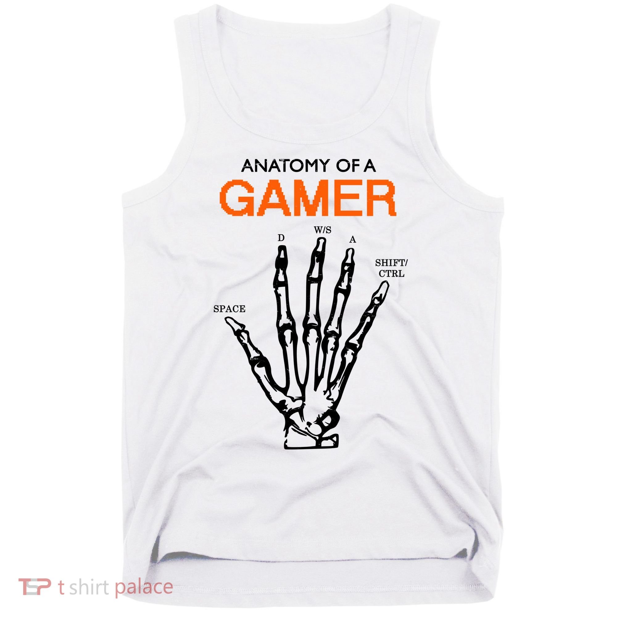 Anatomy Of Gamer Funny Gaming Tank Top