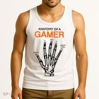 Anatomy Of Gamer Funny Gaming Tank Top thumb 3