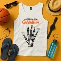 Anatomy Of Gamer Funny Gaming Tank Top thumb 4