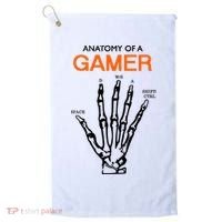 Anatomy Of Gamer Funny Gaming Golf Towel thumb 0