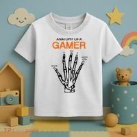 Anatomy Of Gamer Funny Gaming Toddler T-Shirt thumb 3