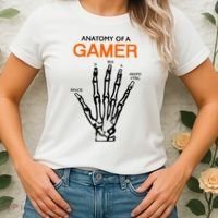 Anatomy Of Gamer Funny Gaming Women's T-Shirt thumb 2