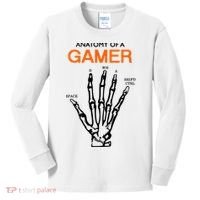 Anatomy Of Gamer Funny Gaming Kids Long Sleeve Shirt thumb 0