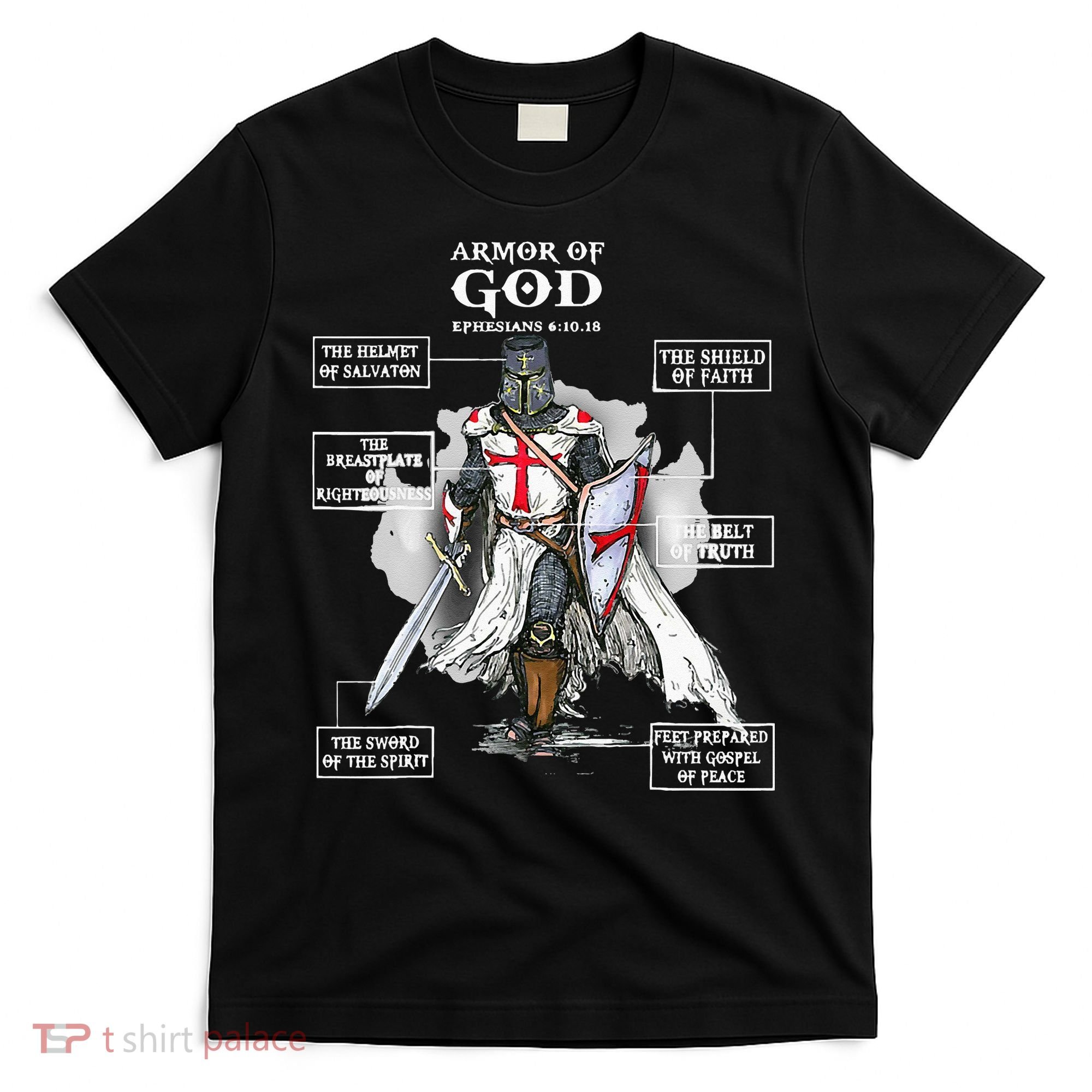 Armor Of God Bible Verse Cool Ephesians 611 Christian Bible T-Shirt
