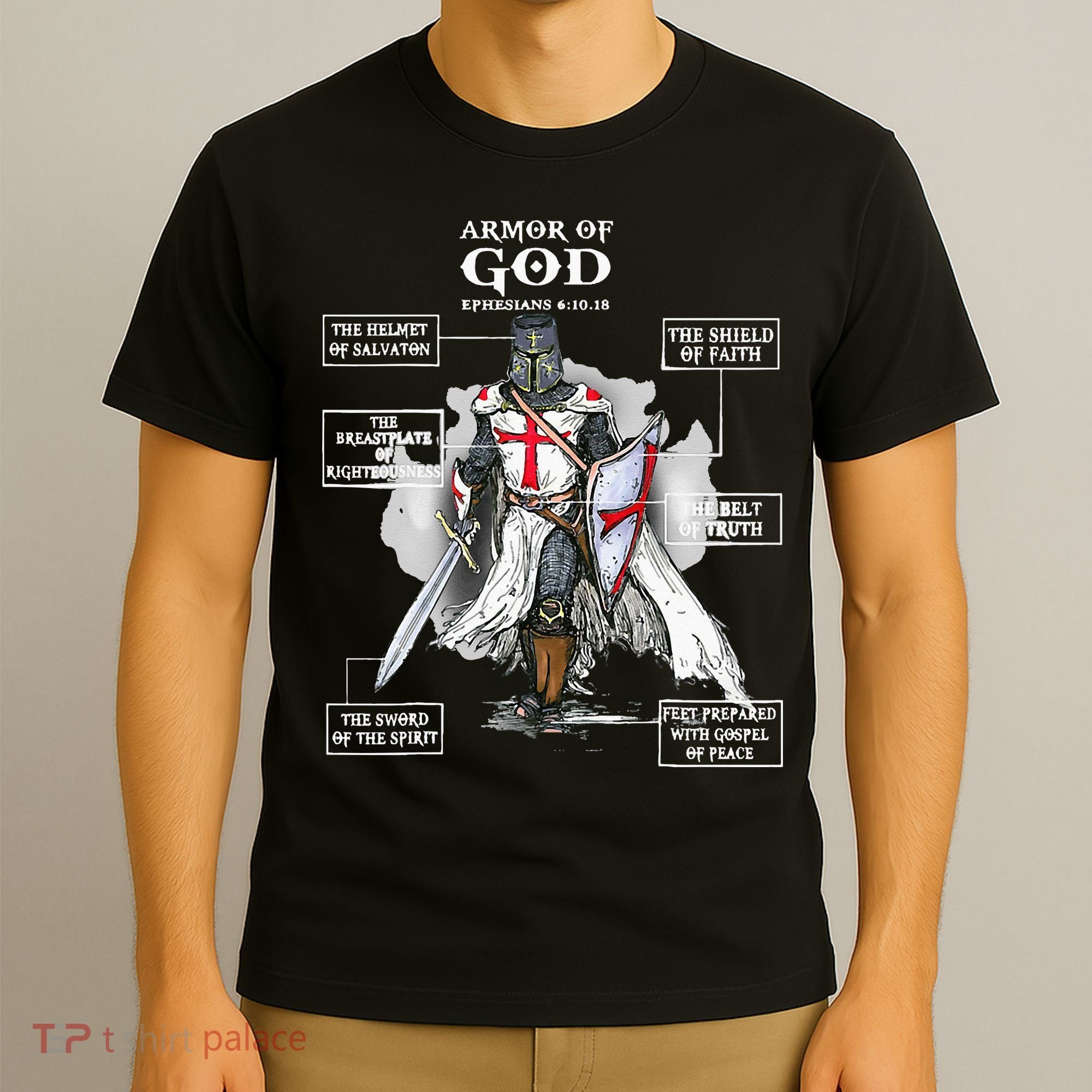 Armor Of God Bible Verse Cool Ephesians 611 Christian Bible T-Shirt