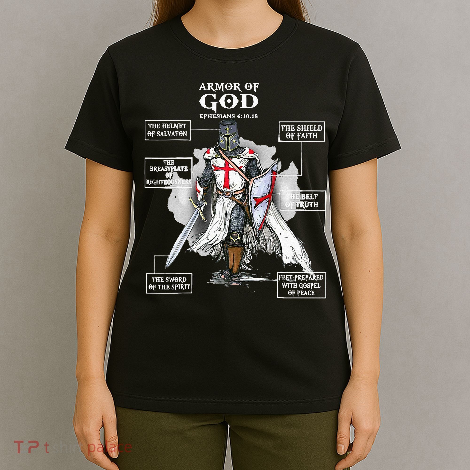 Armor Of God Bible Verse Cool Ephesians 611 Christian Bible T-Shirt