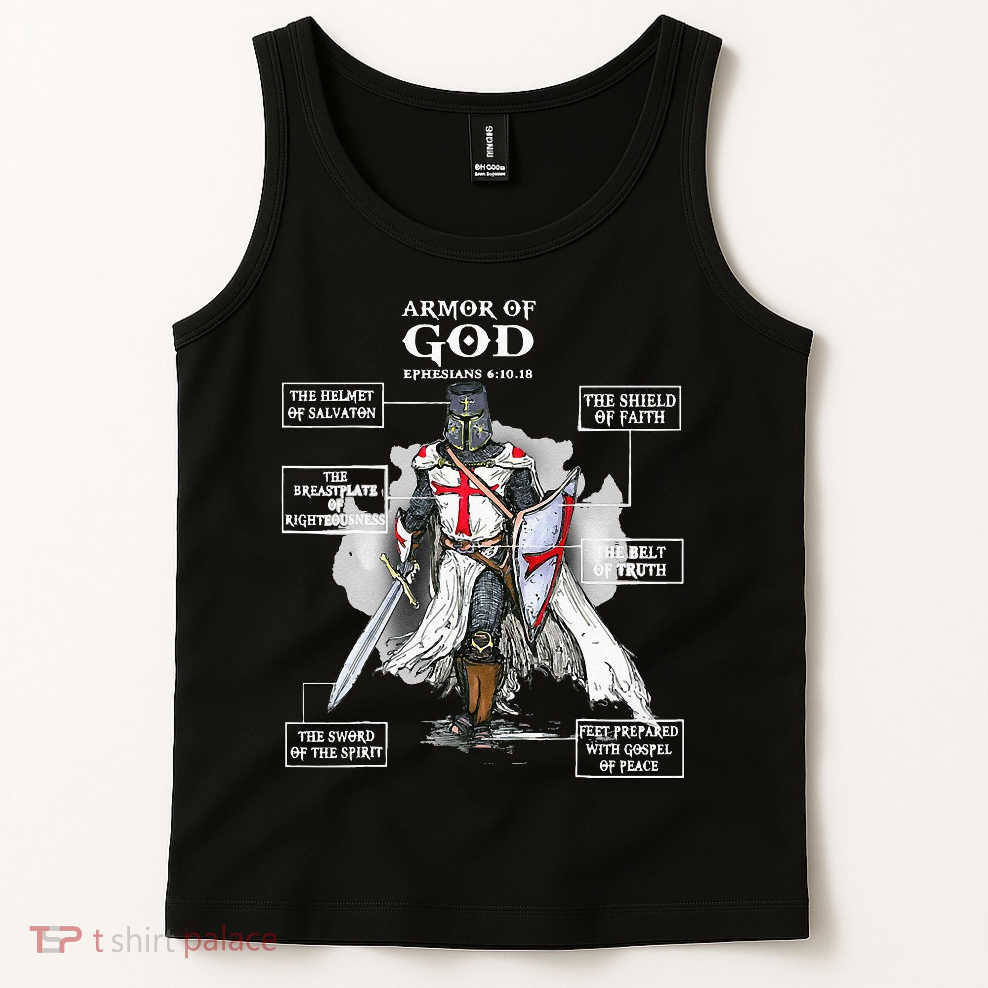 Armor Of God Bible Verse Cool Ephesians 611 Christian Bible Tank Top