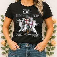 Armor Of God Bible Verse Cool Ephesians 611 Christian Bible Women's T-Shirt thumb 2