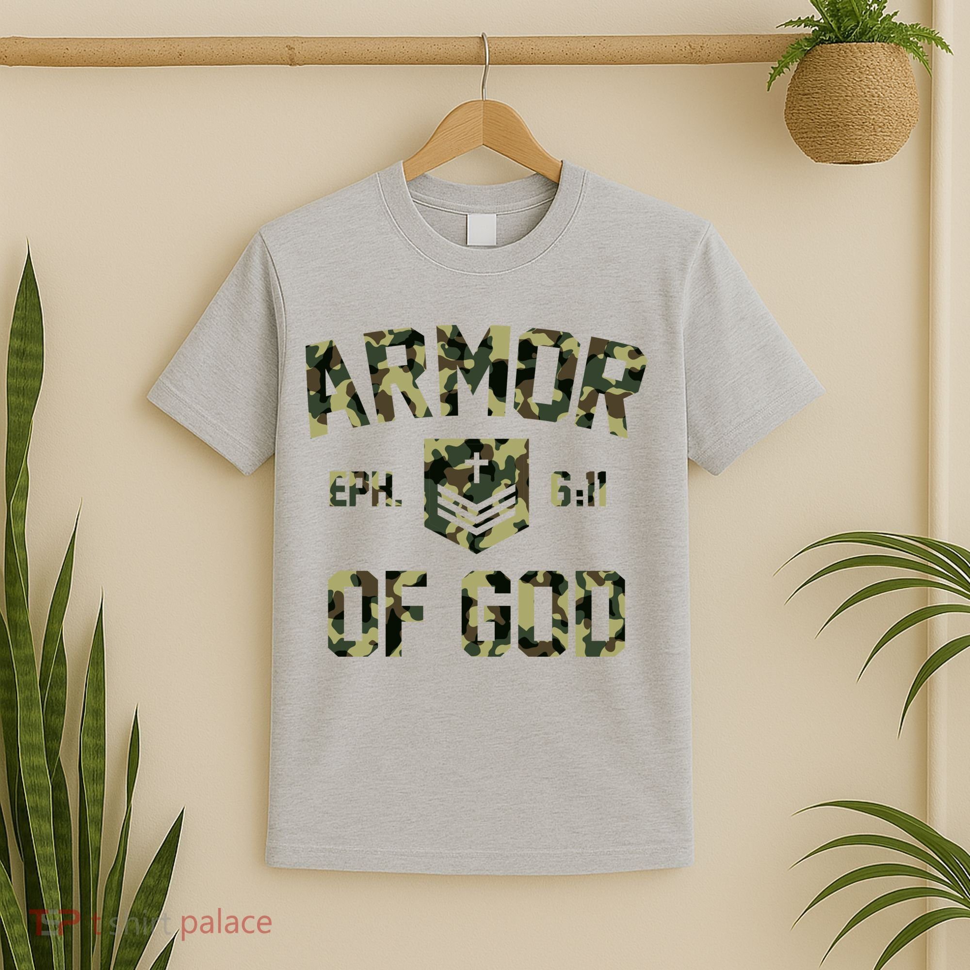 Armor Of God Military Camo Camouflage T-Shirt