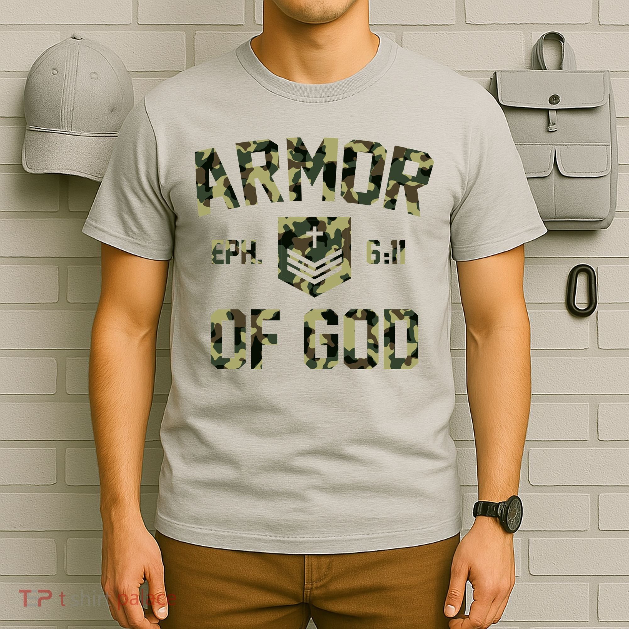Armor Of God Military Camo Camouflage T-Shirt