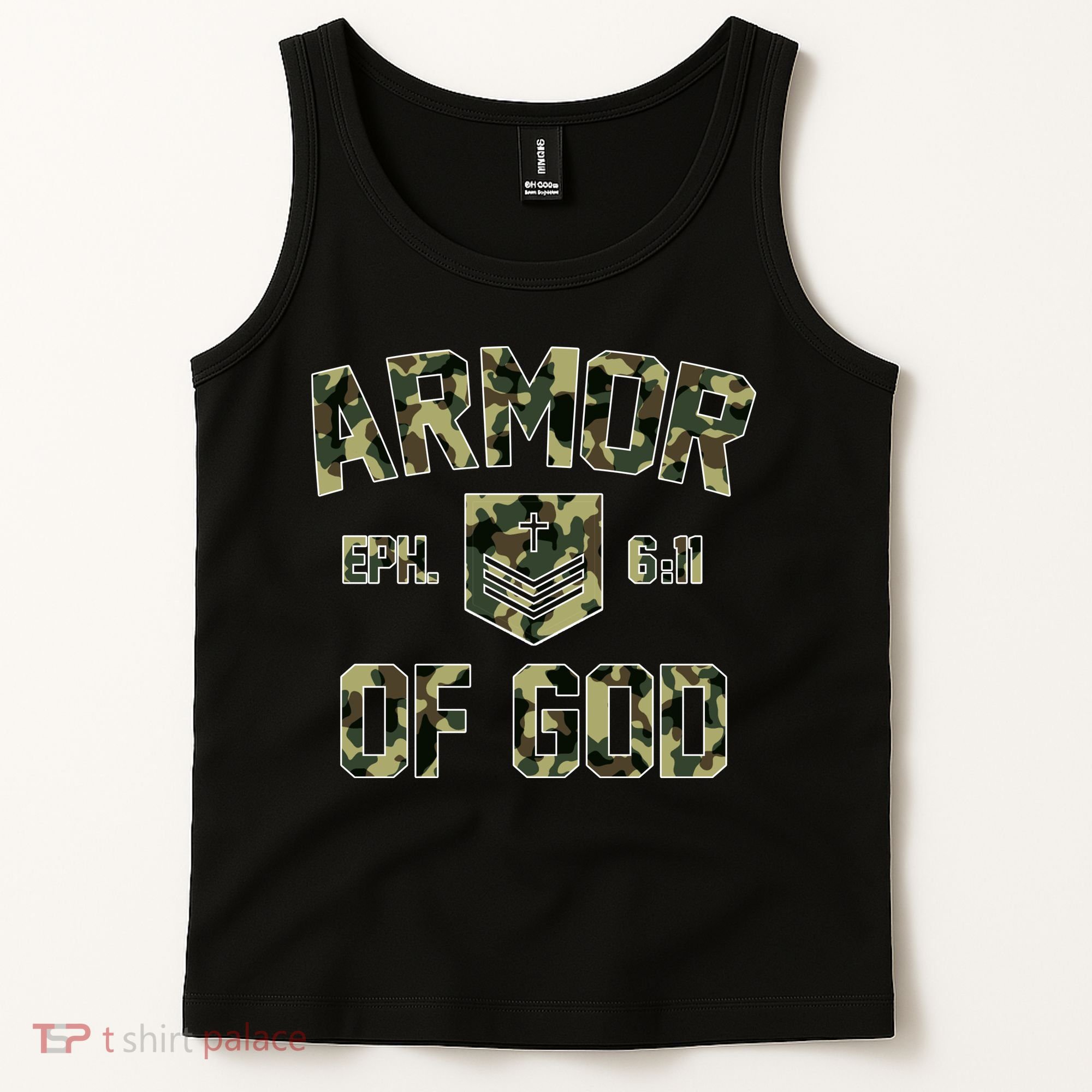 Armor Of God Military Camo Camouflage Tank Top