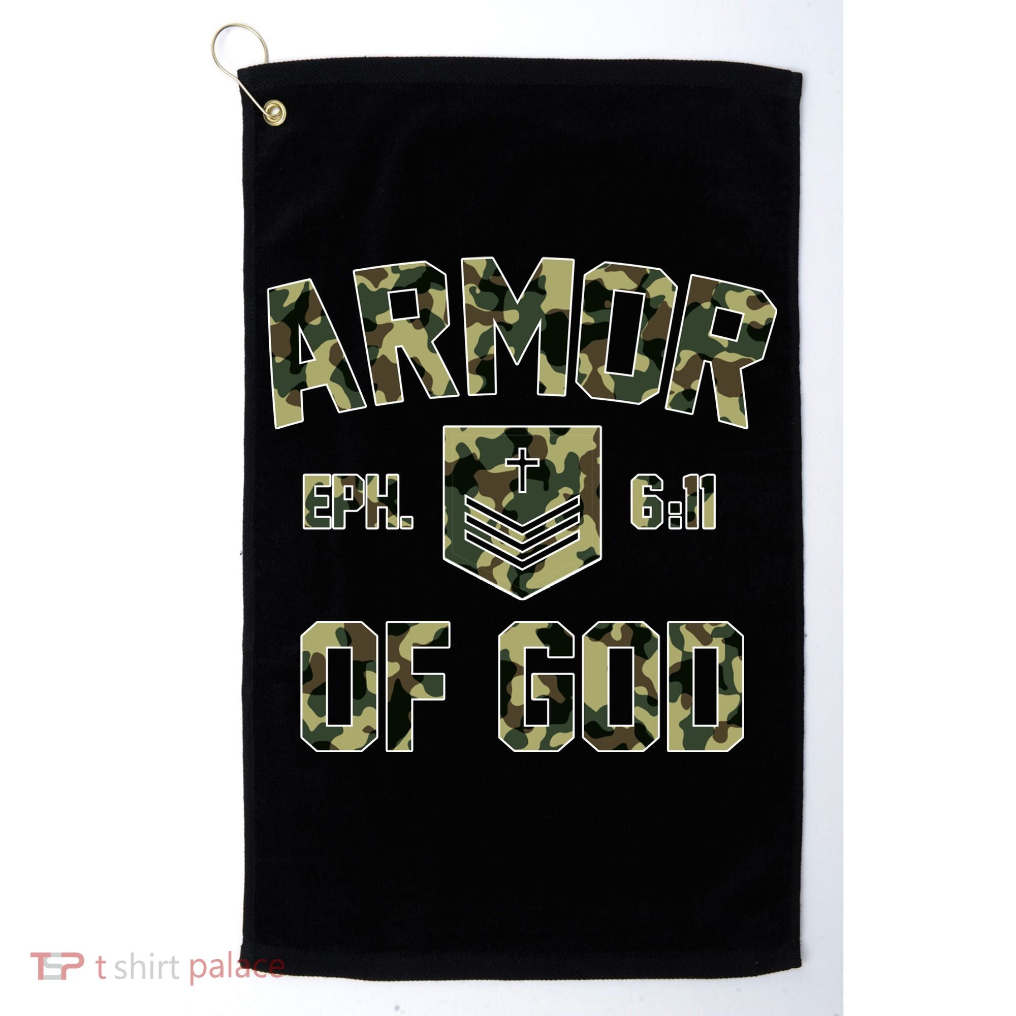 Armor Of God Military Camo Camouflage Golf Towel