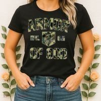 Armor Of God Military Camo Camouflage Women's T-Shirt thumb 2