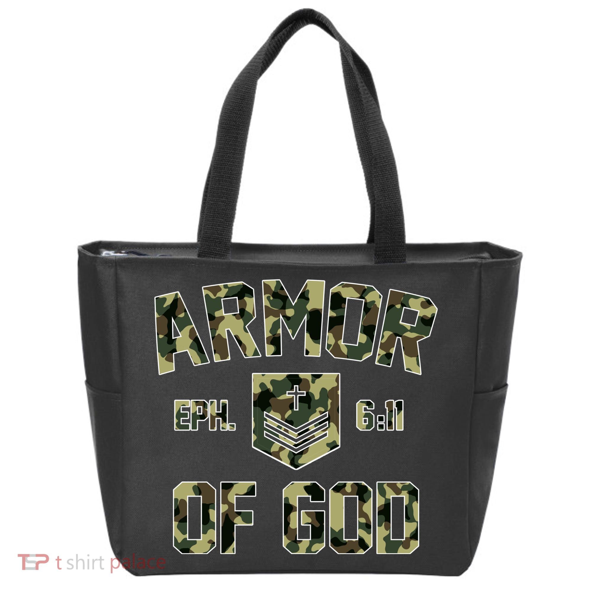 Armor Of God Military Camo Camouflage Tote Bag