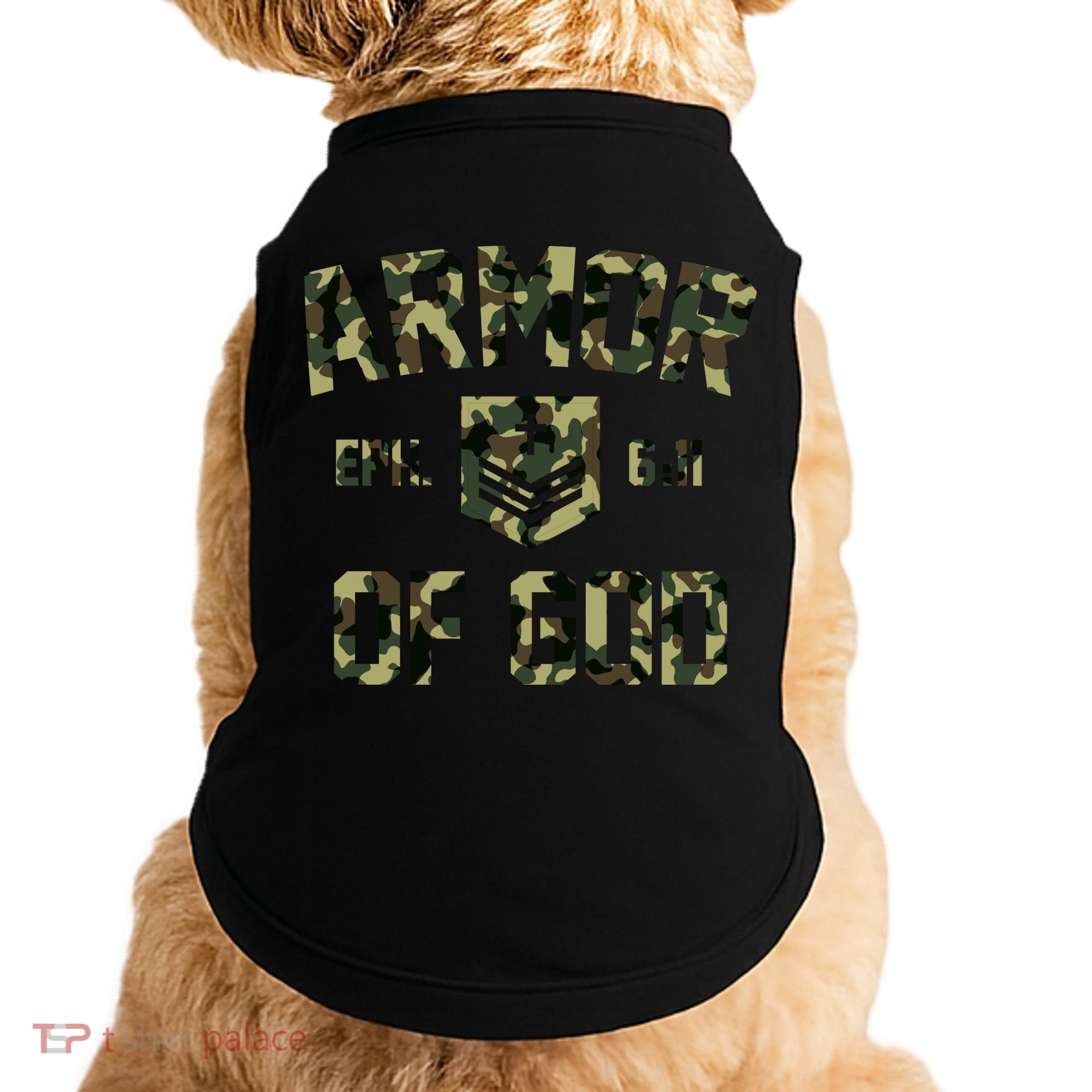 Armor Of God Military Camo Camouflage Doggie Tank