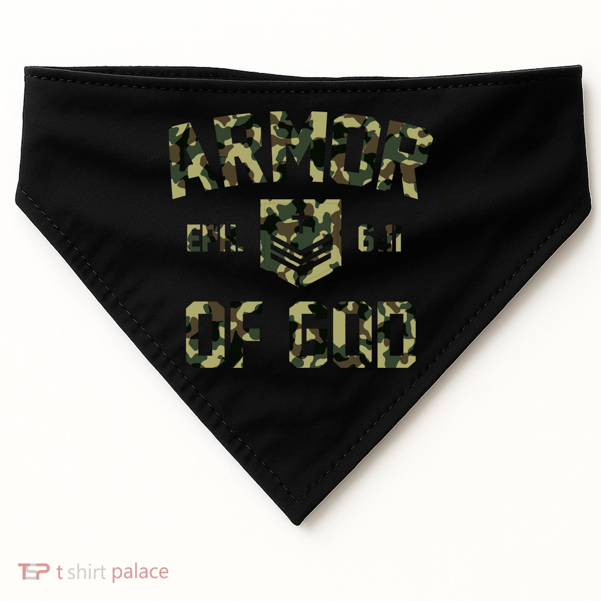 Armor Of God Military Camo Camouflage USA-Made Doggie Bandana