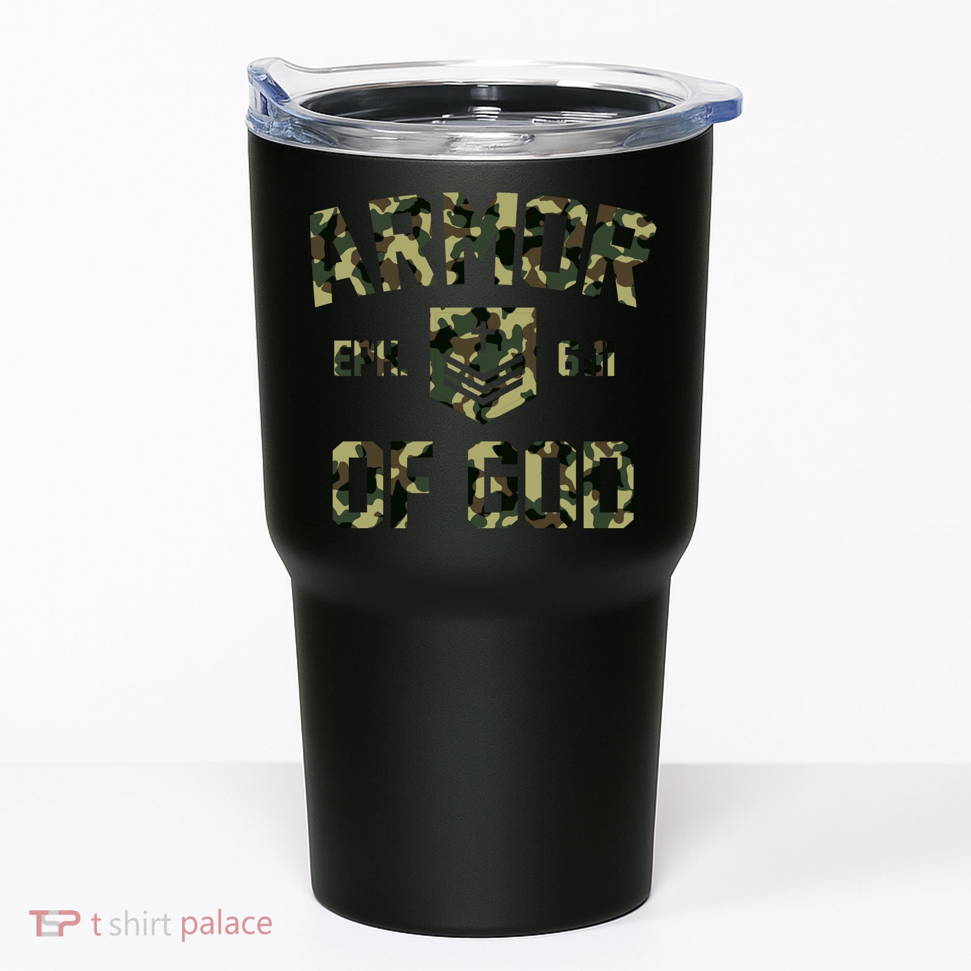 Armor Of God Military Camo Camouflage Tumbler